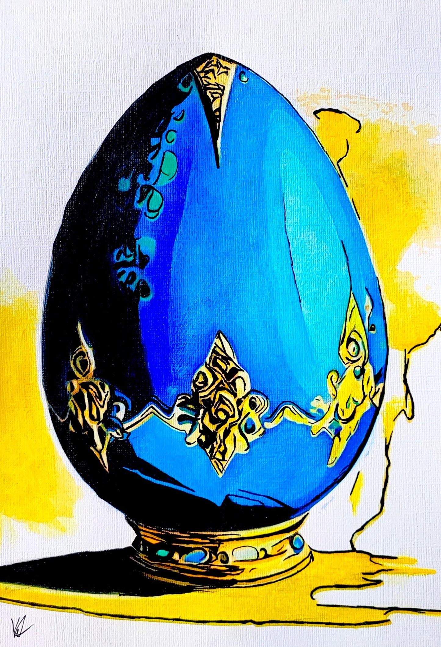 Opulence and Artistry , ink sketch original. A4