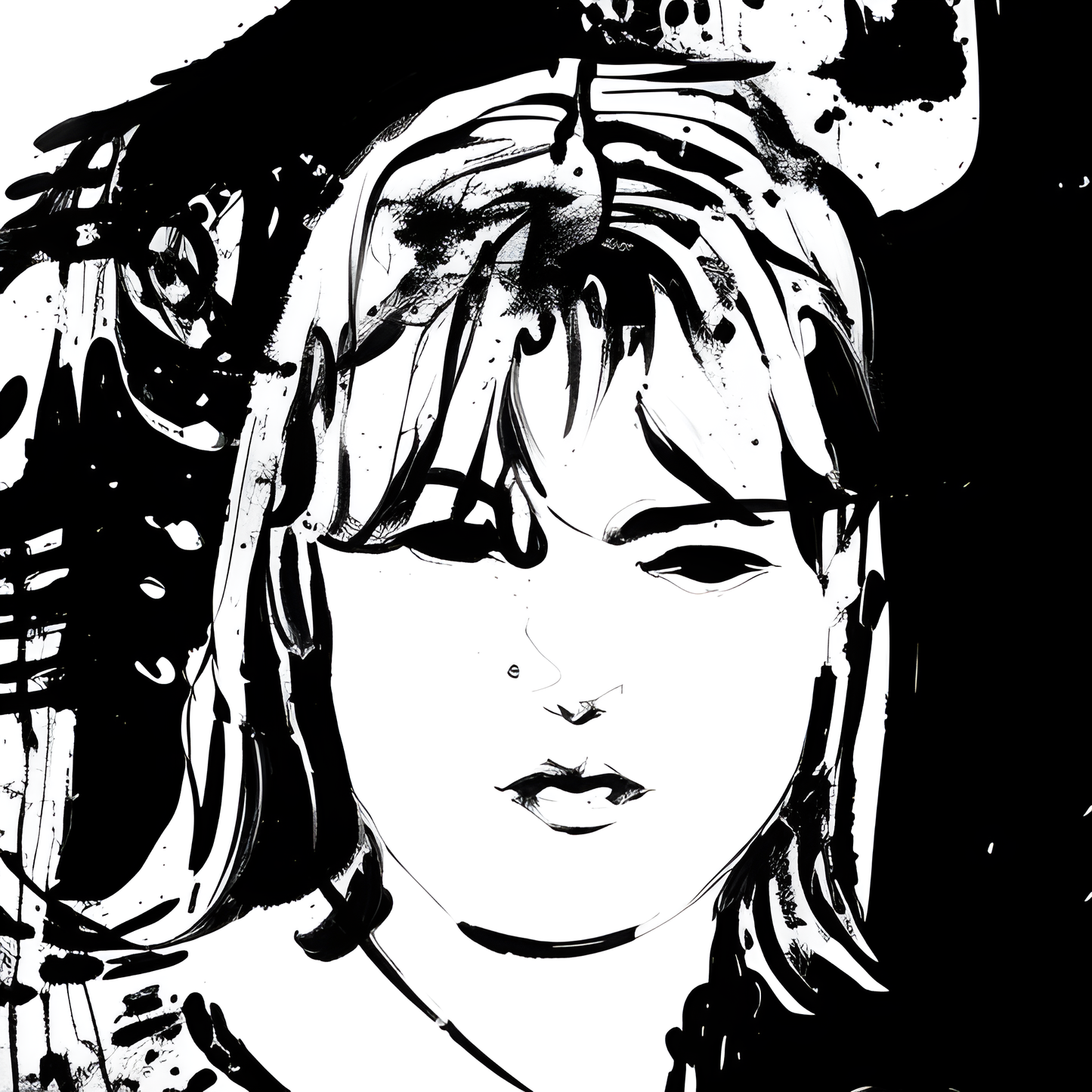 Different Class, ink sketch original. A4