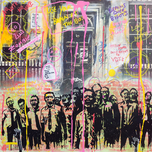 "Zombie Governance", urban artwork