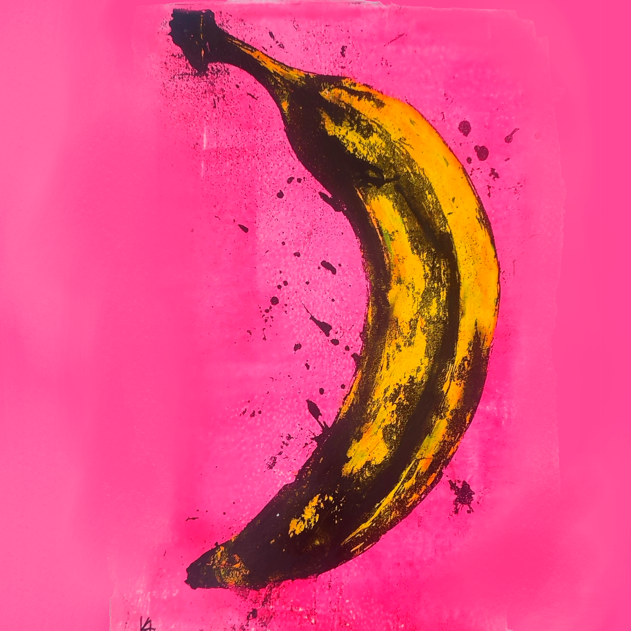 "Top Banana", Monotype artwork