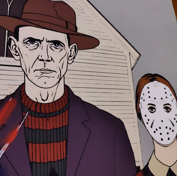 "American Gothic Horror" Comic Pop Artwork