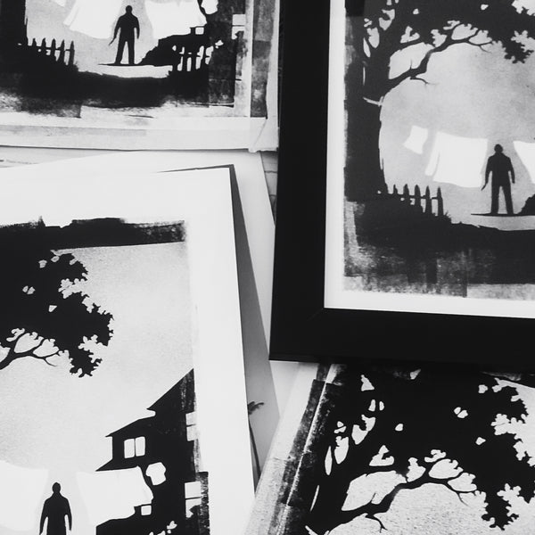 The Shape, Framed Limited Handmade Print (20 available)