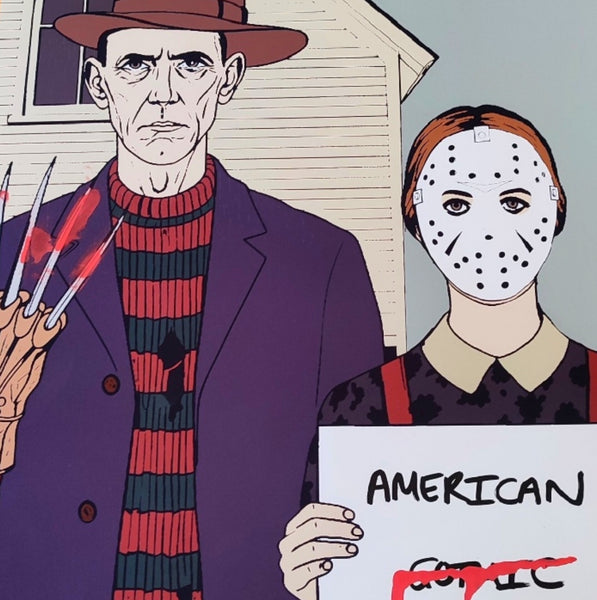 "American Gothic Horror" Comic Pop Artwork