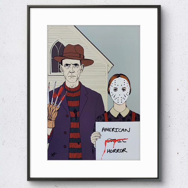 "American Gothic Horror" Comic Pop Artwork