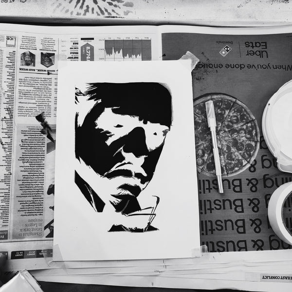 The Original Don, Framed Limited Handmade Print (8 available)