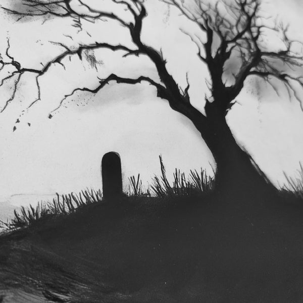 Unforgiven, ink sketch original. A3
