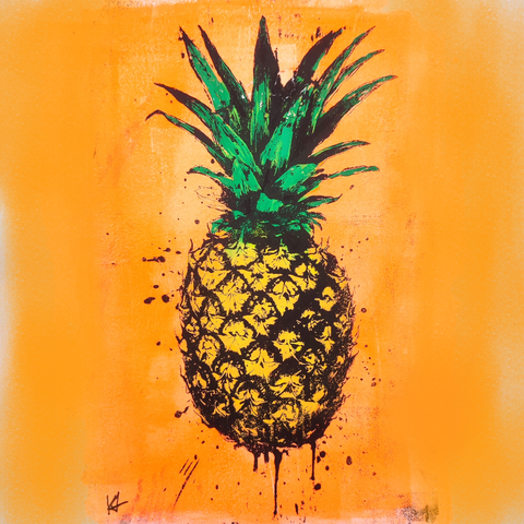 "Pineapple Express", Monotype artwork