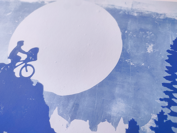"Flying Free", Monotype artwork