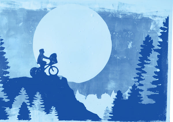 "Flying Free", Monotype artwork