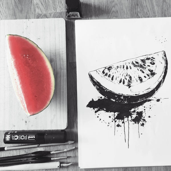 "Watermelon Sugar", Monotype artwork