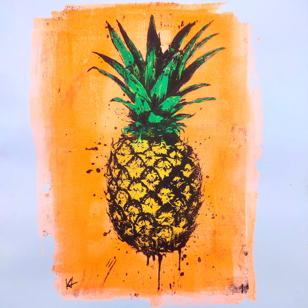 "Pineapple Express", Monotype artwork