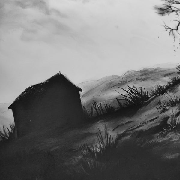Unforgiven, ink sketch original. A3
