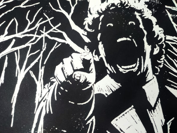Invasion of the Body Snatchers, ink sketch original. A3