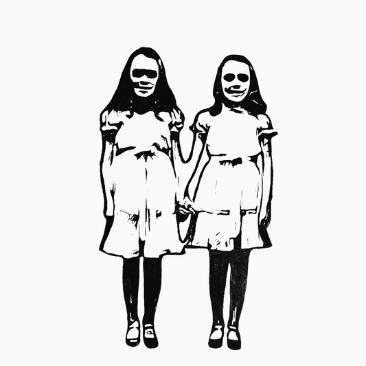 The Grady Twins, The Shining, ink sketch original. A4