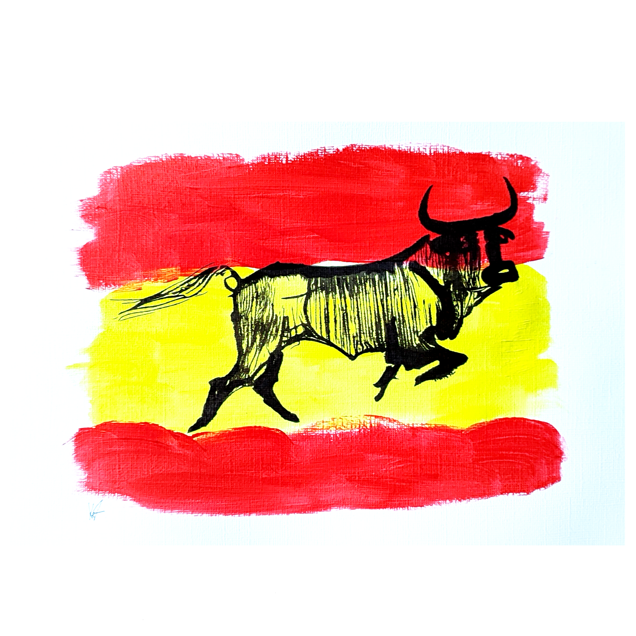 El Toro, ink sketch original. A4